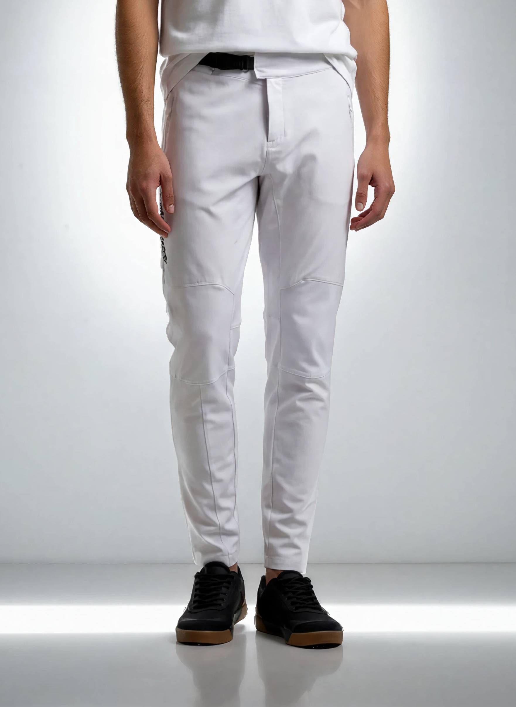 MINIMAL WHITE GRAFFITI PANTS