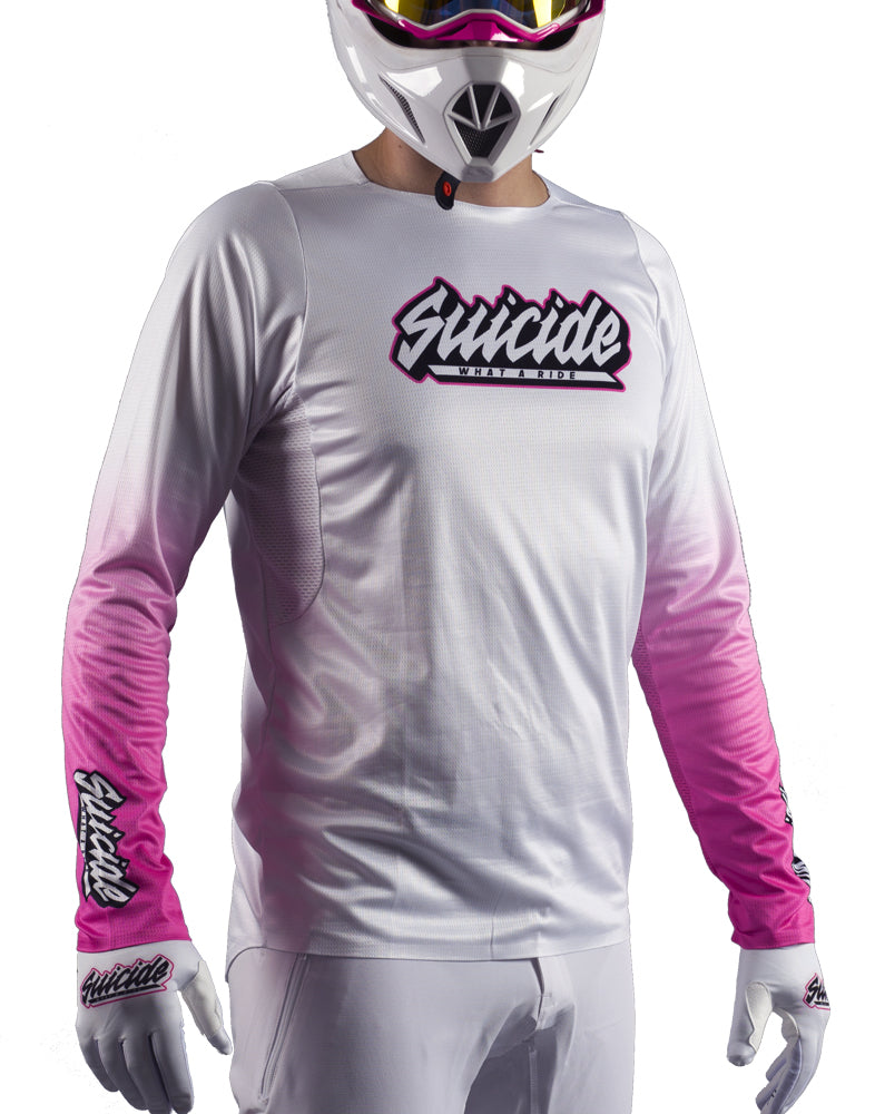 MINIMAL WHITE PINK JERSEY
