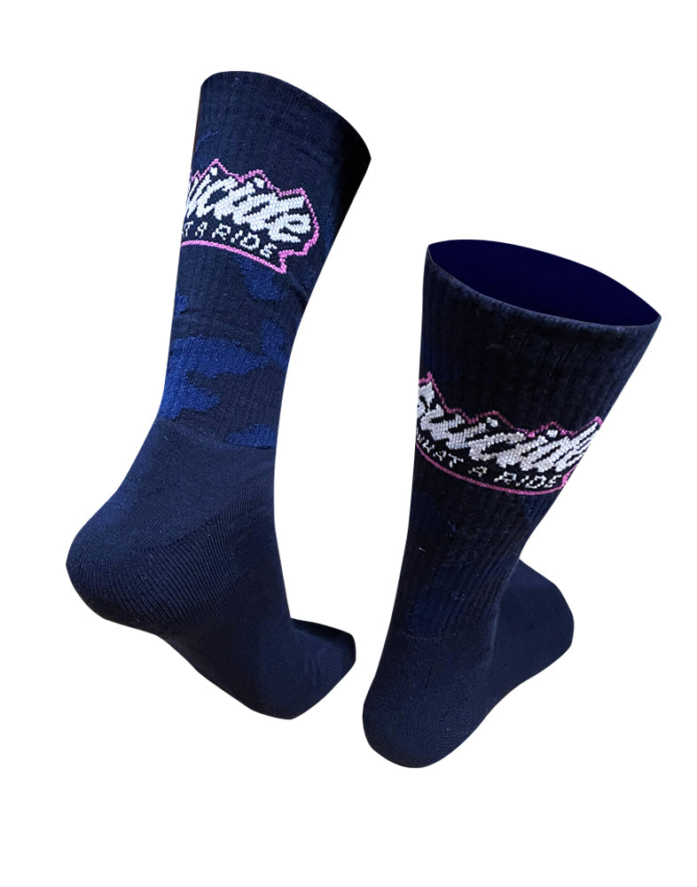 GRAFFITI MILITARY BLUE SOCKS