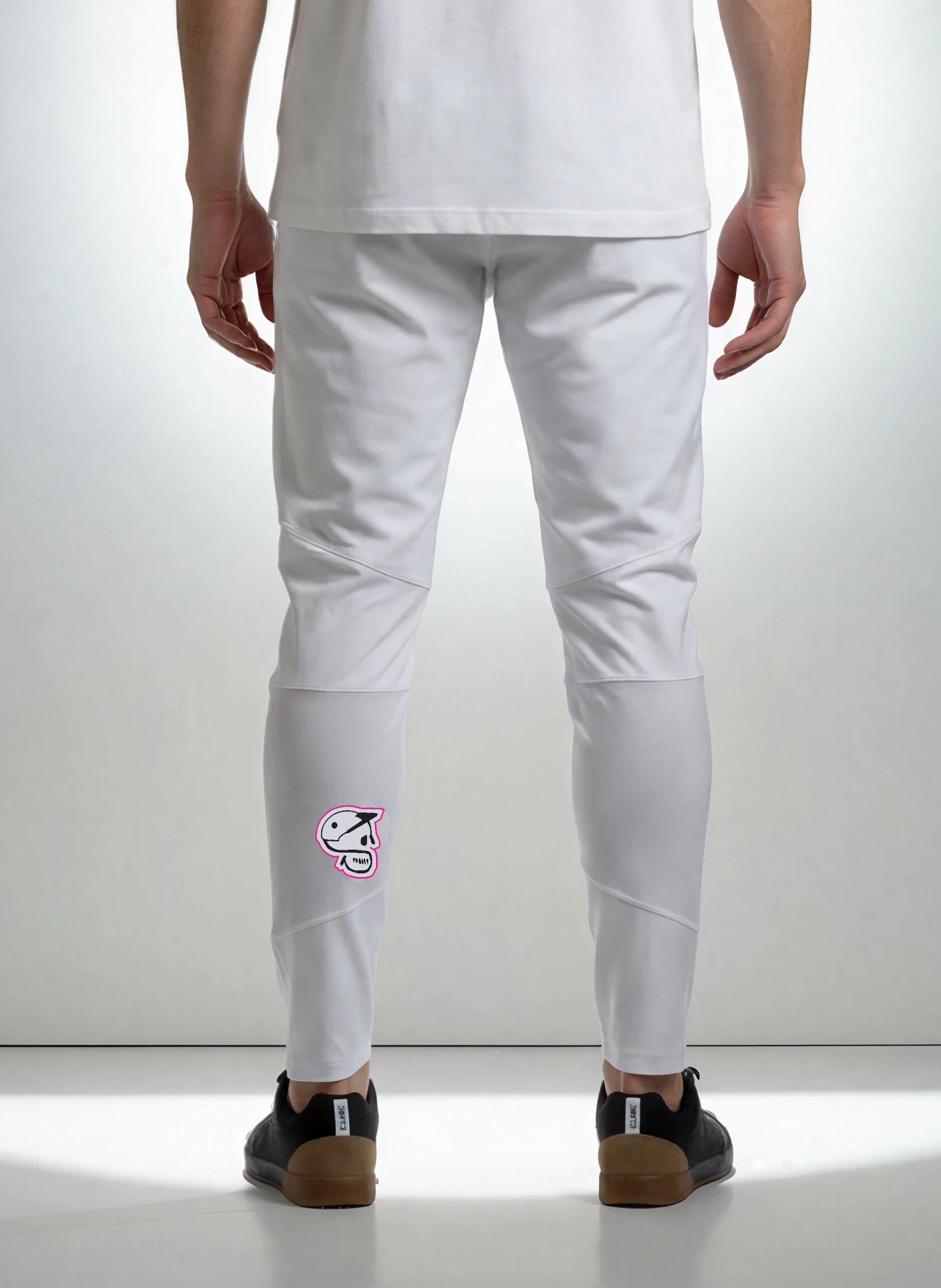 MINIMAL WHITE PINK PANTS